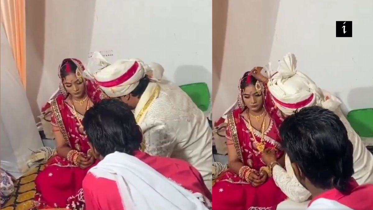 সোনম রঘুবংশী বিয়ের সময় স্পষ্টতই মন খারাপ
