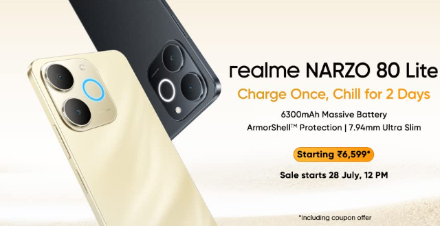 ৬০০০ টাকার আশেপাশে পাবেন নতুন স্মার্টফোন Realme Narzo 80 Lite, সাথে আছে 6300mAh ব্যাটারি 3 Screenshot 2025 07 26 222656
