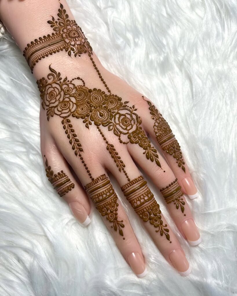 Step by step ➡️ Design inspired by @mendhibyroomana ✨Now offering – Henna appointments in Pert